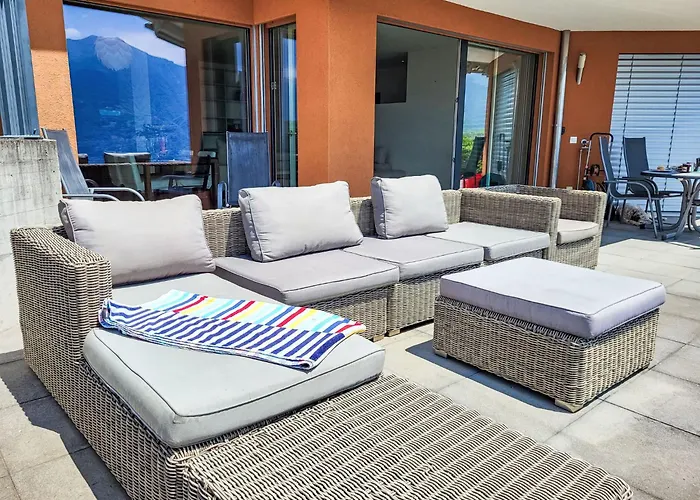 公寓 Residenza Solaria Endless View By Interhome Tenero-Contra